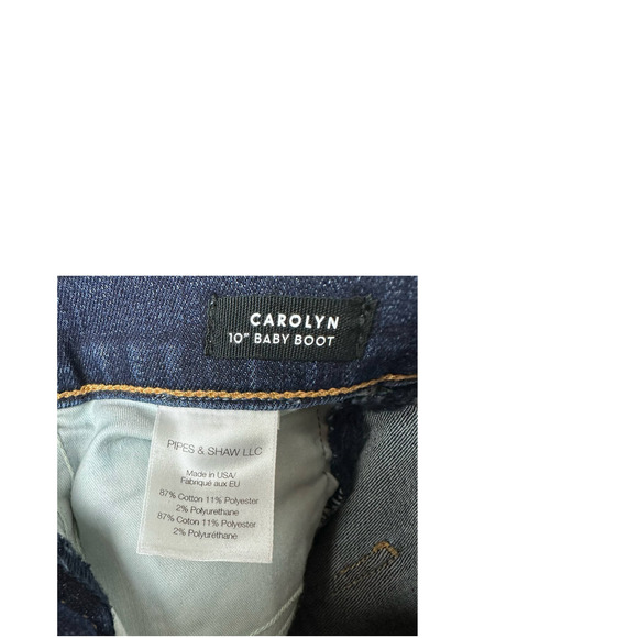 VERONICA BEARD Blue Stripe Carolyn Baby Boot Jeans sz 26 - Picture 13 of 13